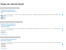 Tablet Screenshot of hojasdecalculoexcel.com